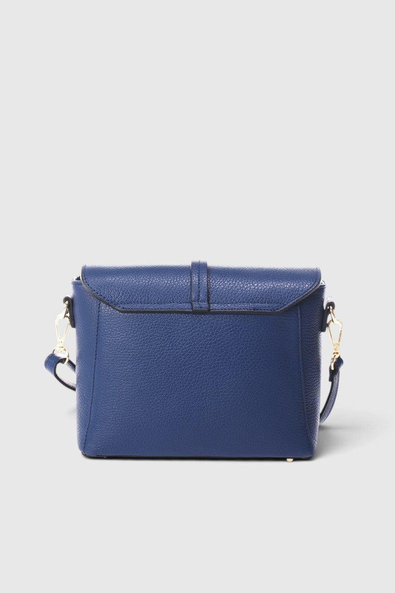 Beatrice Made in Italy Leather Crossbody Bag – Blue