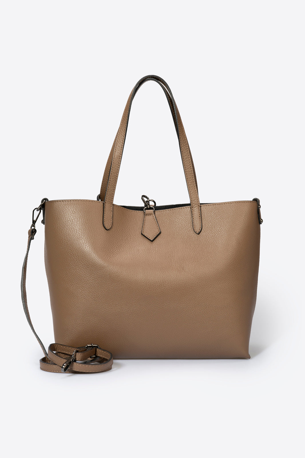 Nicoletta Made in Italy Leather Tote Bag – Taupe