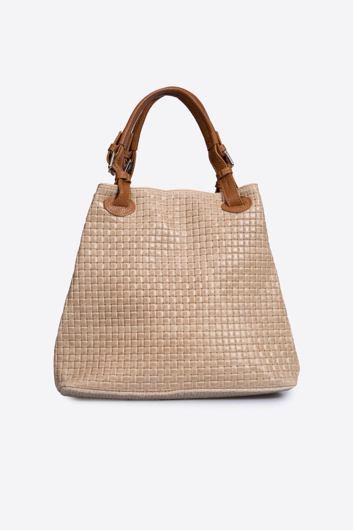 Aria Made in Italy Suede Leather Tote Bag – Taupe