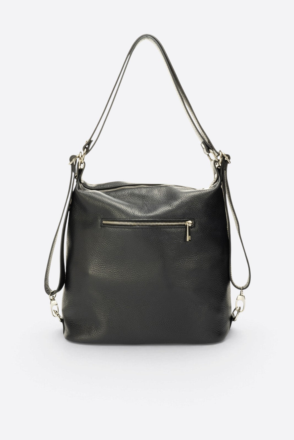 Serena Made in Italy Leather Backpack – Black