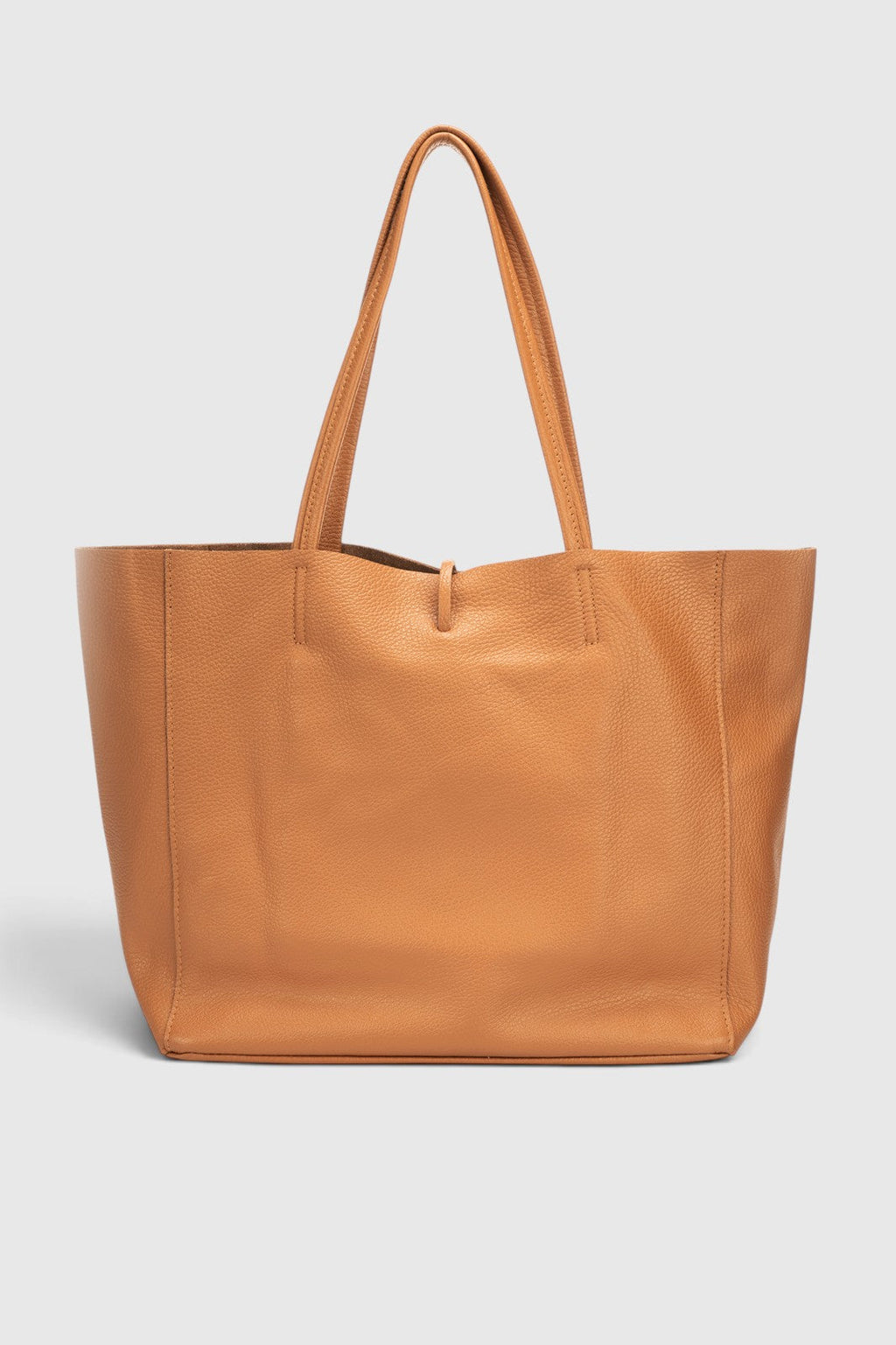 Francesca Made in Italy Leather Tote Bag – Cognac