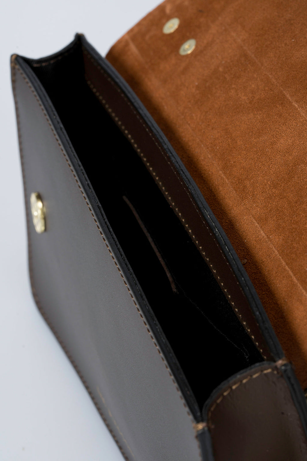 Chiara Made in Italy Leather Crossbody Bag – Dark Brown