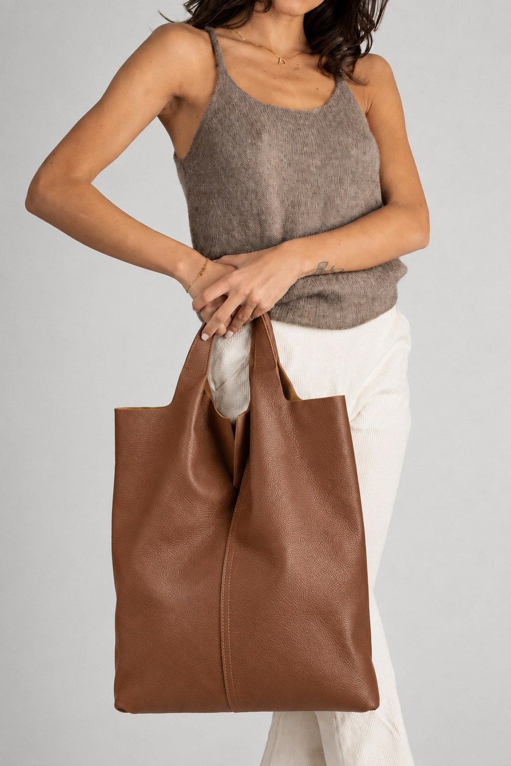 Martina Made in Italy Leather Tote Bag – Tan