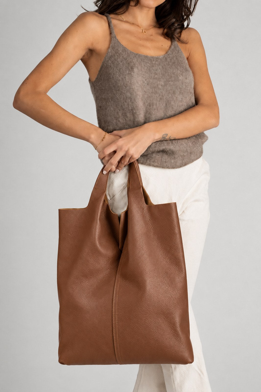 Martina Made in Italy Leather Tote Bag – Tan