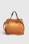 Eleonora Made in Italy Leather Shoulder Bag – Tan