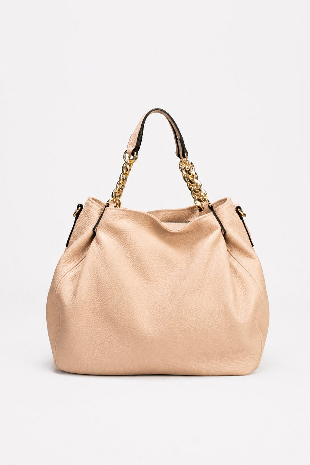 Eleonora Made in Italy Leather Shoulder Bag – Blush Pink