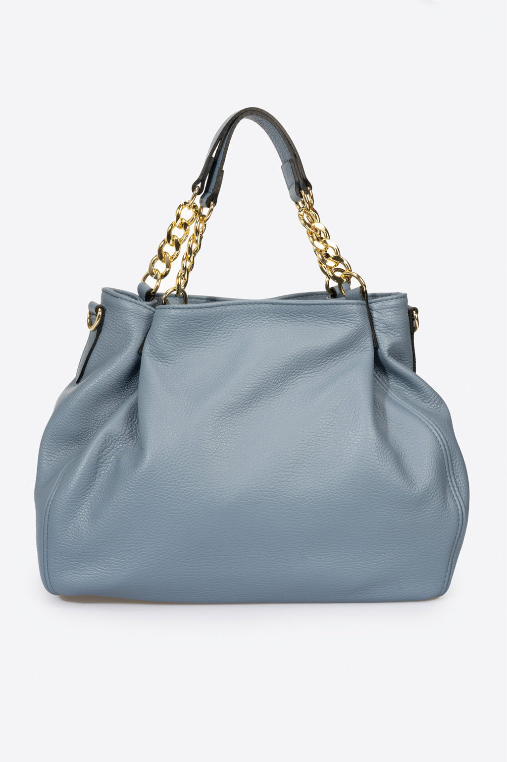 Eleonora Made in Italy Leather Shoulder Bag – Celeste