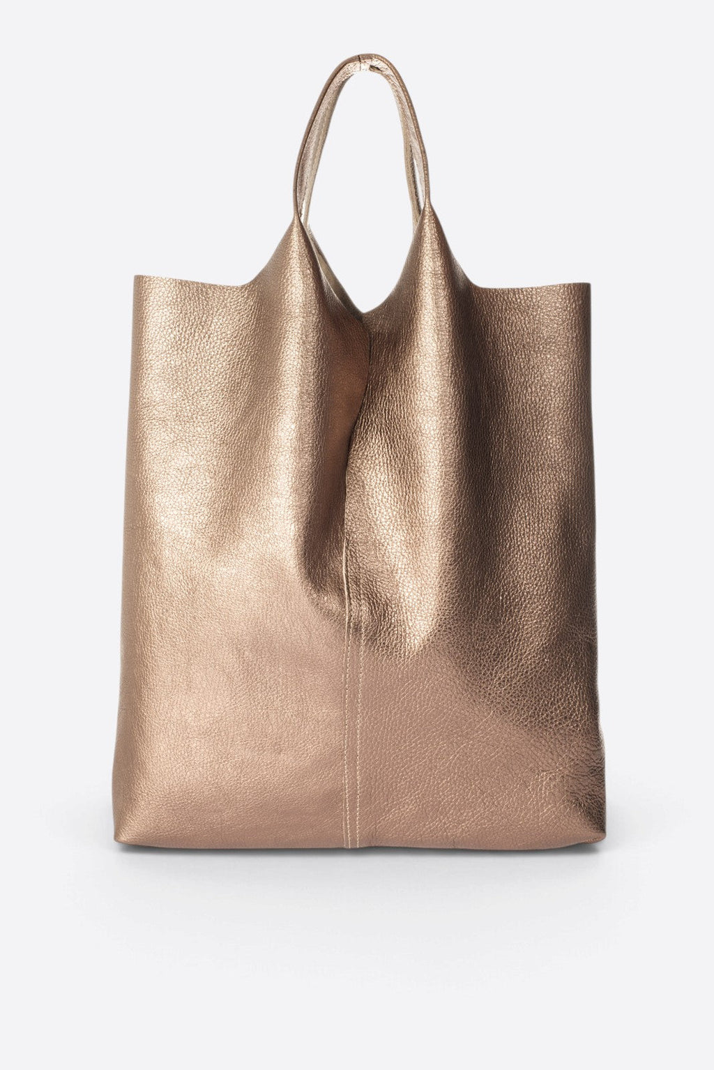 Martina Made in Italy Leather Tote Bag – Gun Metal