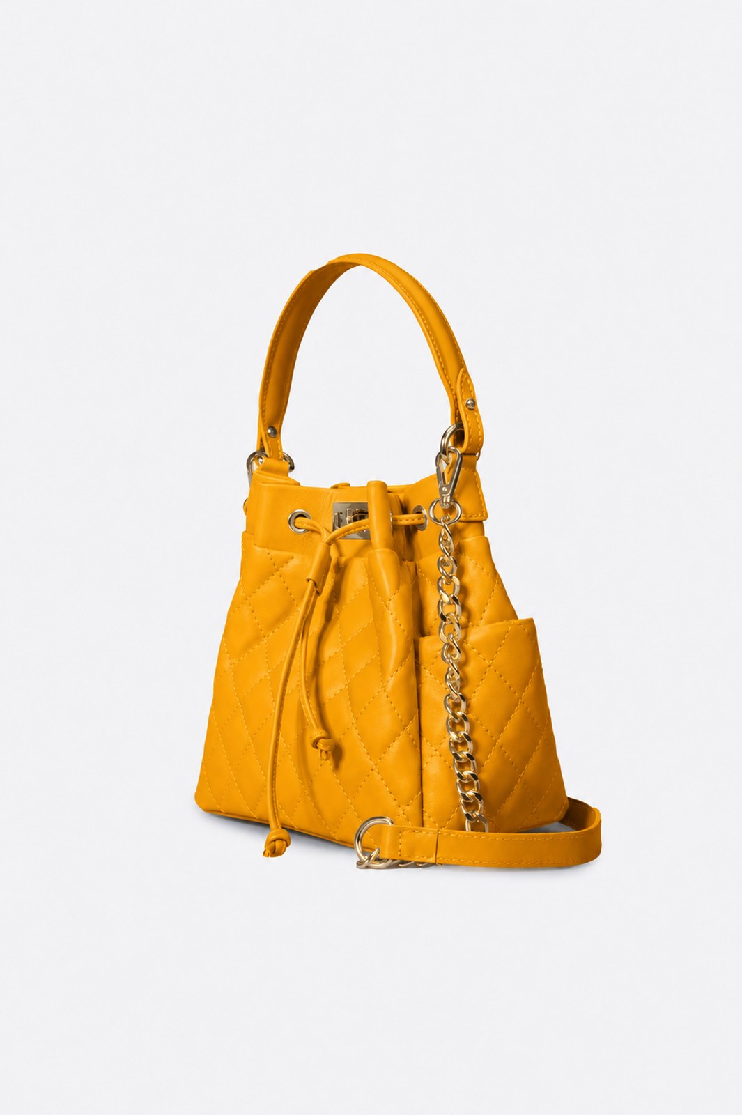 Veronica Made in Italy Full Grain Leather Top Handle Handbag – Golden