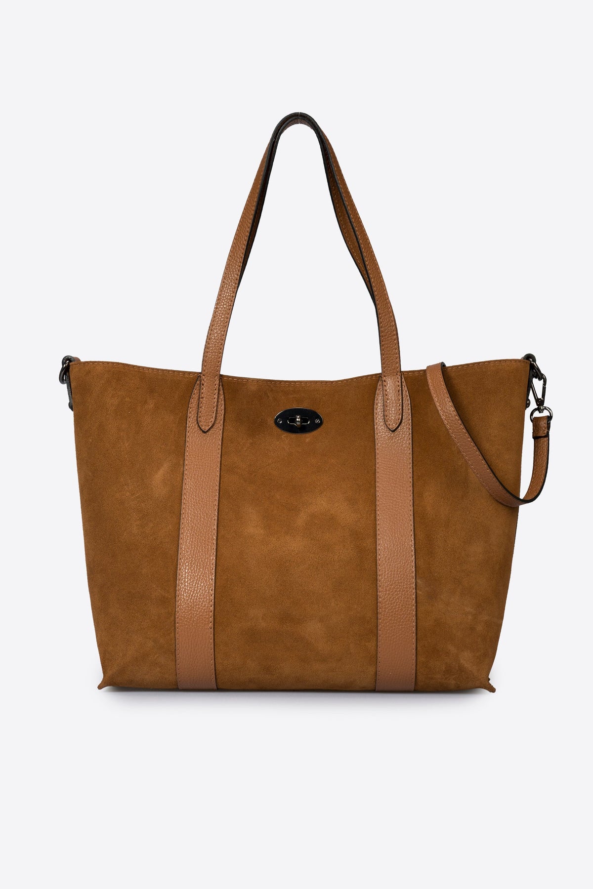 Teresa Made in Italy Suede Leather Tote Bag – Cognac