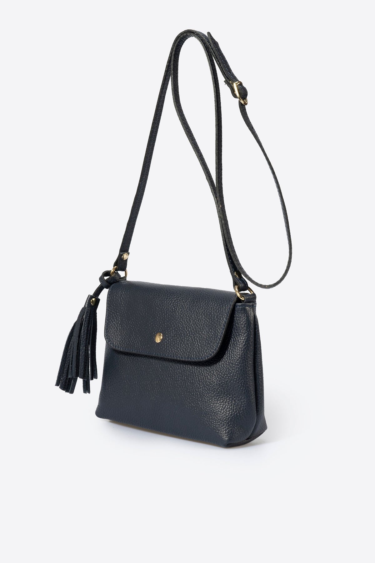 Stella Made in Italy Leather Crossbody Bag – Blue