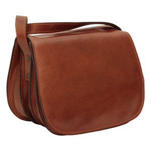 LUSSO Women's shoulder bag in full grain calfskin