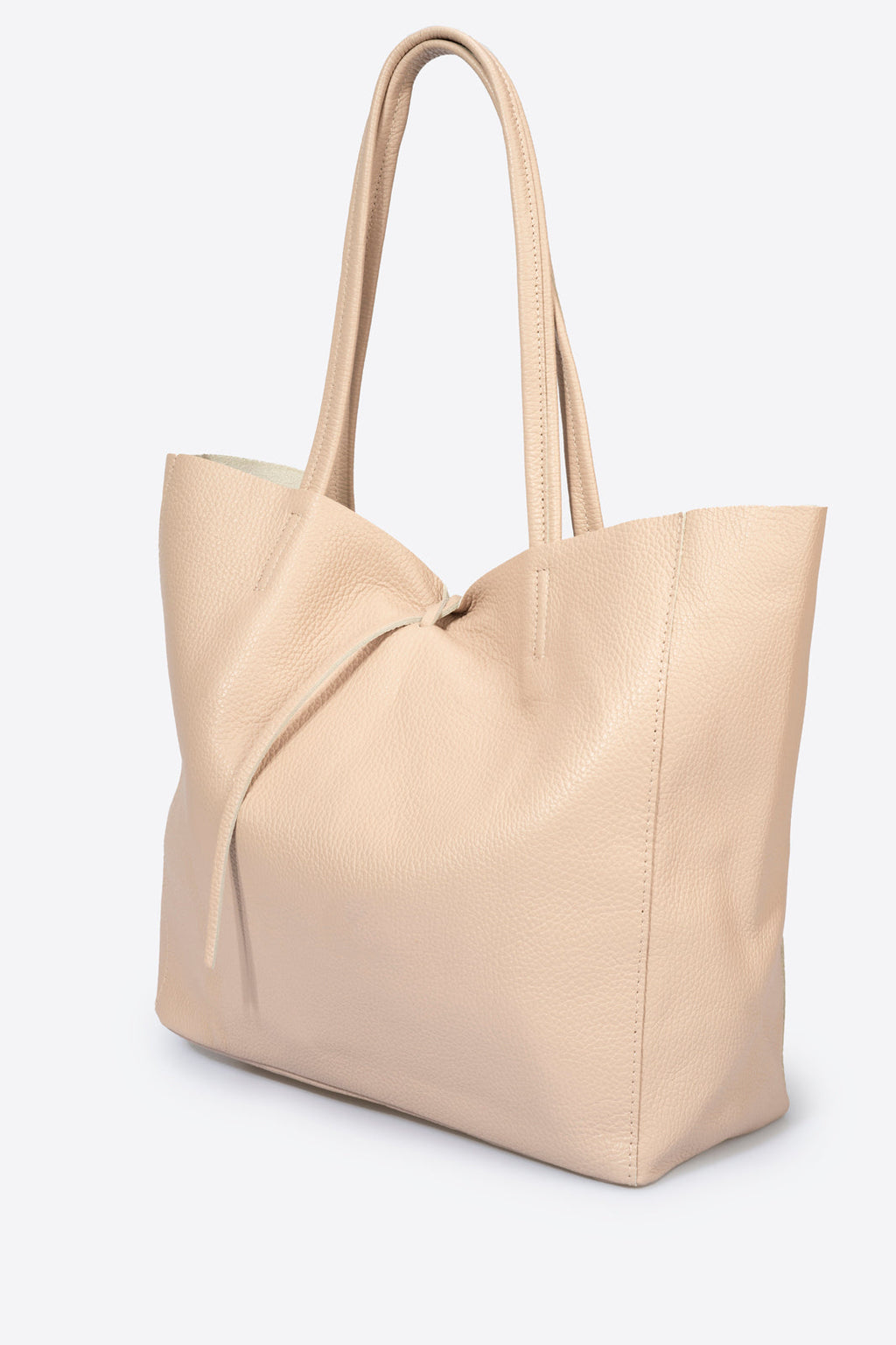 Francesca Made in Italy Leather Tote Bag – Blush Pink