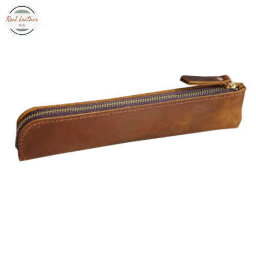 Genuine Cowhide Leather Pencil Case