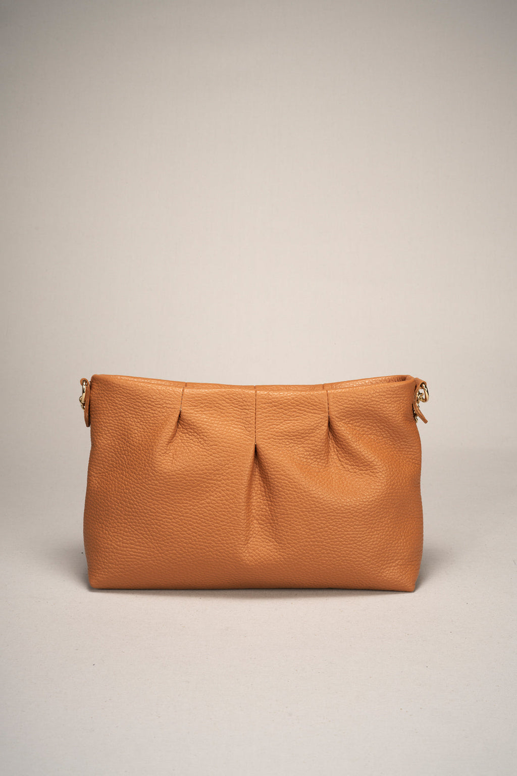 Clio Made in Italy Leather Crossbody Bag – Tan