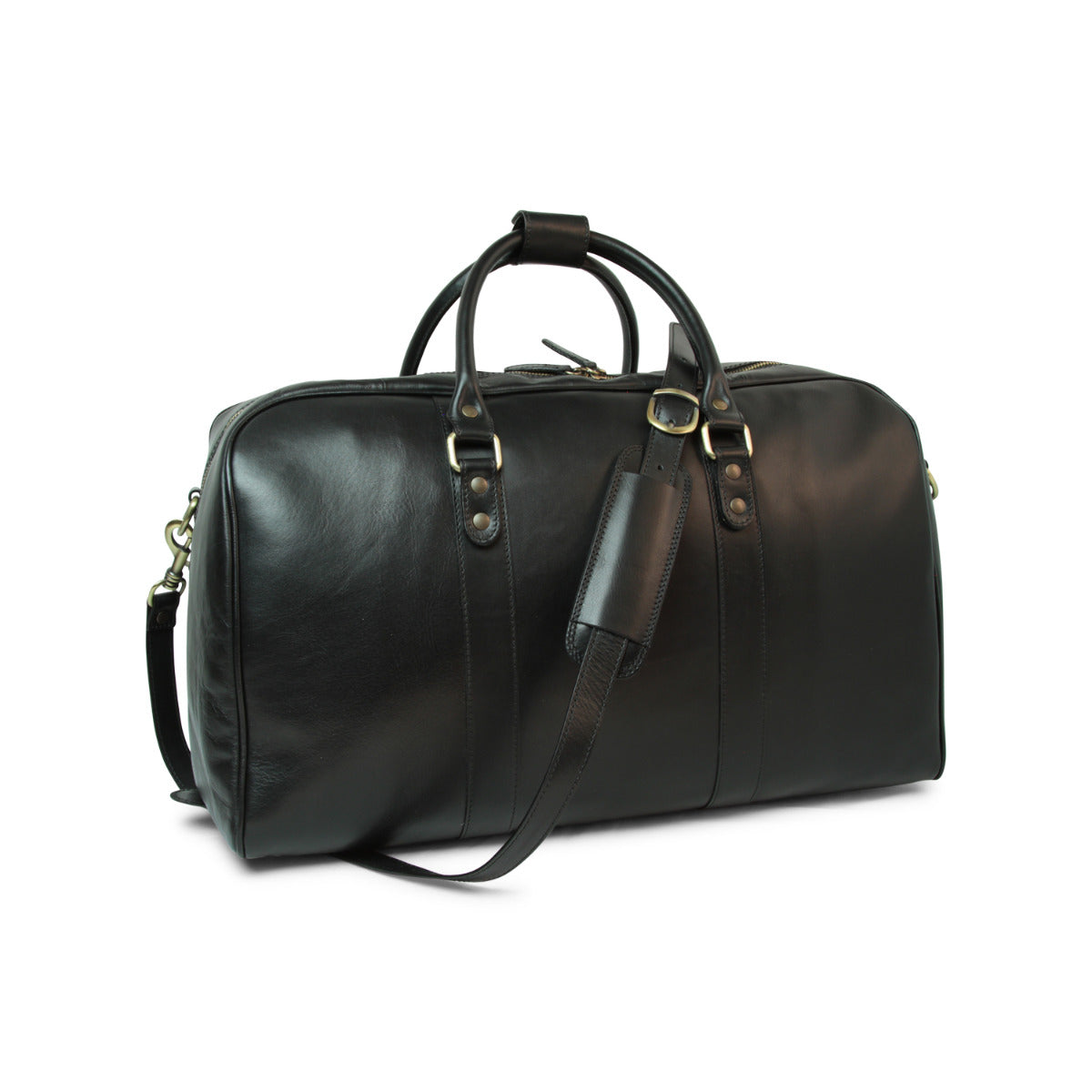 Full grain leather large travel bag