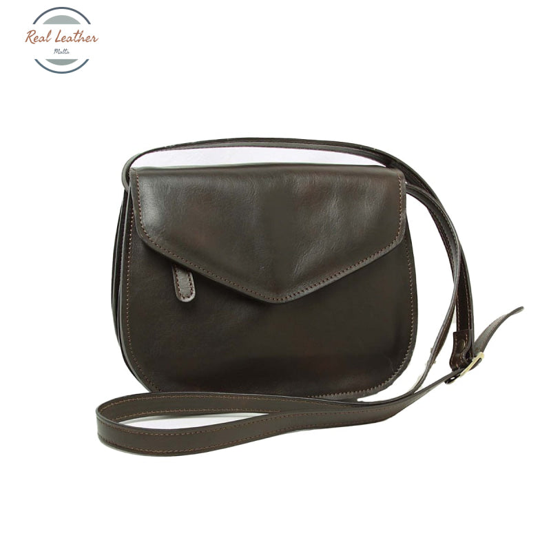 Full grain calfskin shoulder bag Dark Brown Shoulder bag