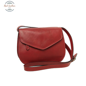 Full grain calfskin shoulder bag Red Shoulder bag