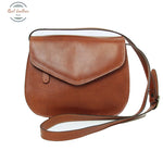 Full grain calfskin shoulder bag Teak Shoulder bag