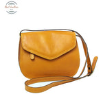 Full grain calfskin shoulder bag Yellow Orcher Shoulder bag