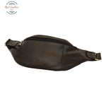 Full grain Italian calf skin leather belt pack Black Belt Bag