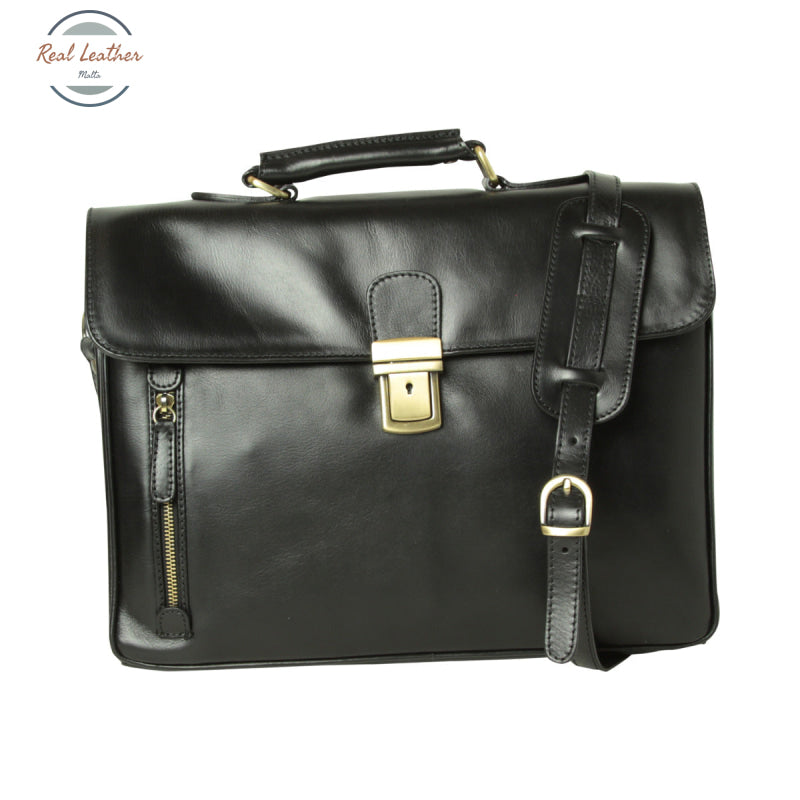 Full grain leather briefcase Black Briefcase