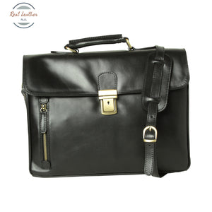 Full grain leather briefcase Black Briefcase