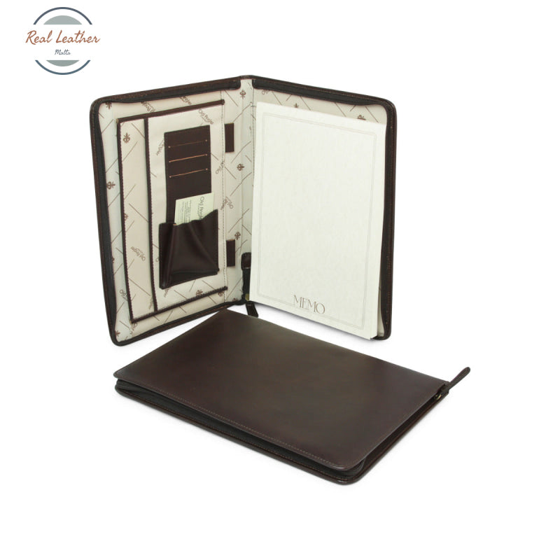 Full grain leather folder Dark Brown Leather Folder