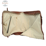 Full grain leather garment bag Brown Garment Bag