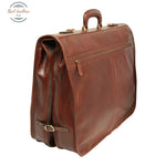 Full grain leather garment bag Brown Garment Bag