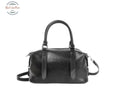 Genuine Cowhide Leather Crossbody Handbag for Women Black Cross body bag