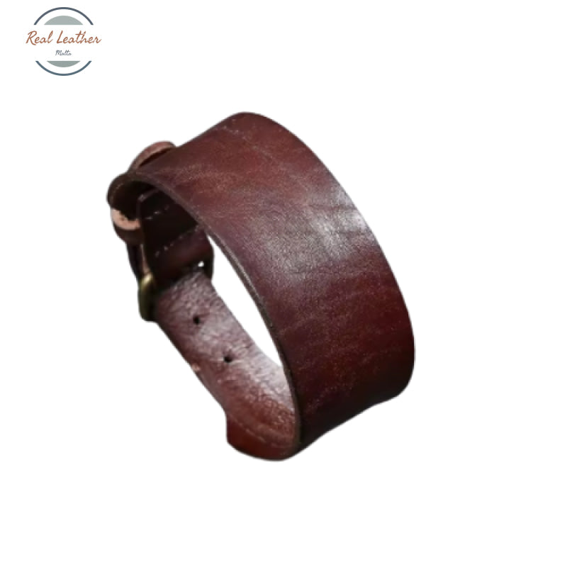 Genuine Cowhide Leather Wristband for Men bracelets