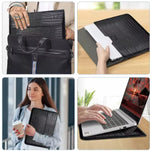 Genuine Crocodile Leather Flip Case Bag Laptop Sleeve for MacBook Air and Pro 13 14 15 16 Inch