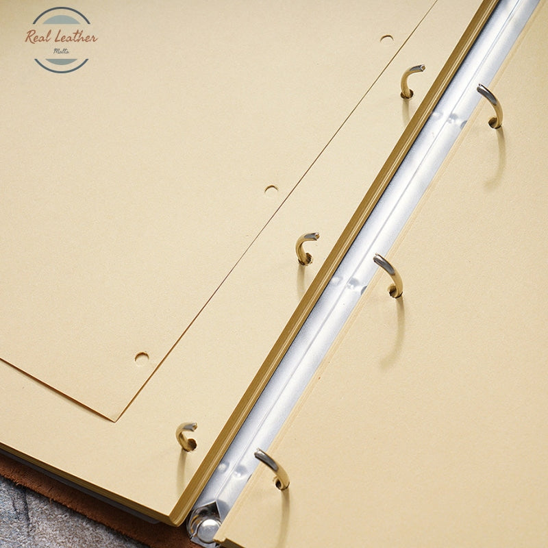 Genuine Leather A4 Size Classic Business Notebook