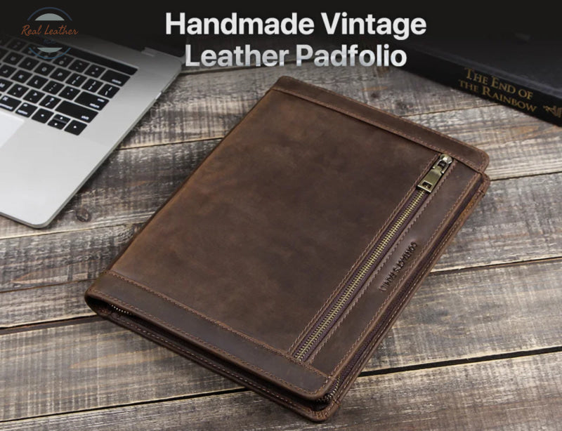 Genuine Leather A5 Portfolio And Tablet Case Portfolios