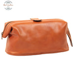 Genuine Leather Beauty Case Brown Colonial Beauty Case