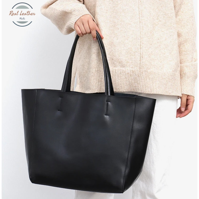 Genuine Leather Cowhide Women Shoulder Bag Tote Bag