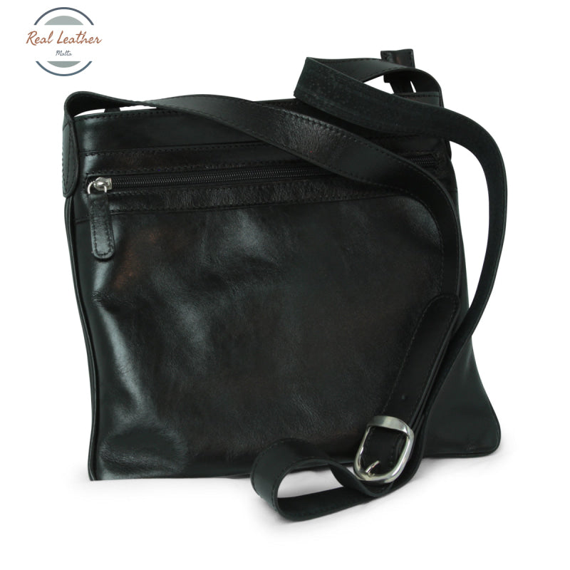 Genuine Leather cross body bag Black Cross body bag