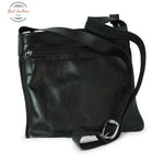 Genuine Leather cross body bag Black Cross body bag