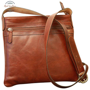 Genuine Leather cross body bag Brown Cross body bag