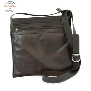 Genuine Leather cross body bag Dark Brown Cross body bag