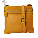 Genuine Leather Hip bag Yellow ocher Hip Bag