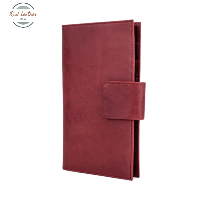 Genuine Leather Long Wallet and Passport Holder Wallets & Money Clips