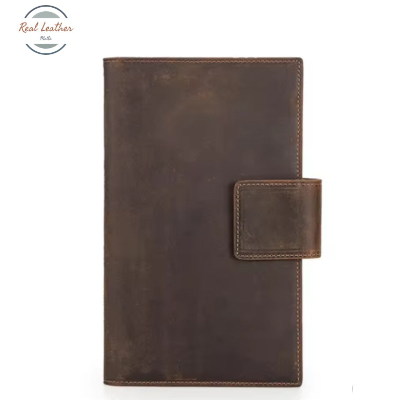 Genuine Leather Long Wallet and Passport Holder Wallets & Money Clips