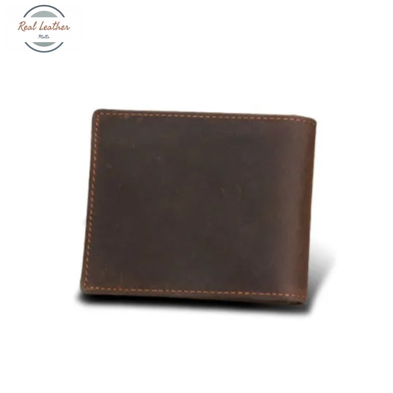 Genuine Leather Mens Short Wallet Wallets