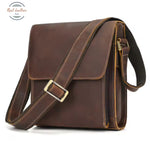 Genuine Leather Men’s Vintage Satchel Sling Bag Brown Messenger Bags