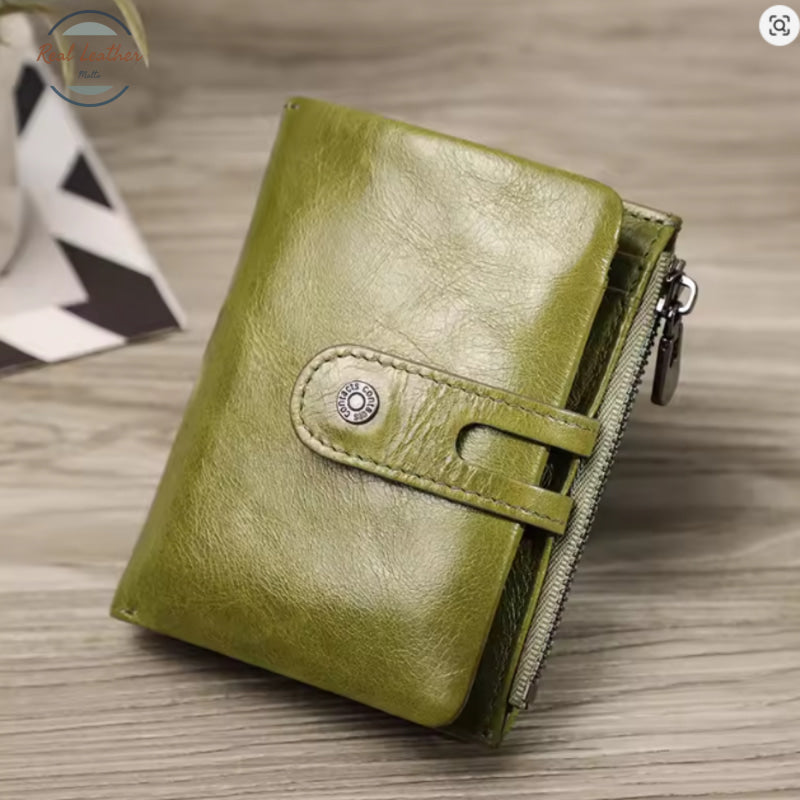 Genuine Leather Multifunction Short Wallet Wallet