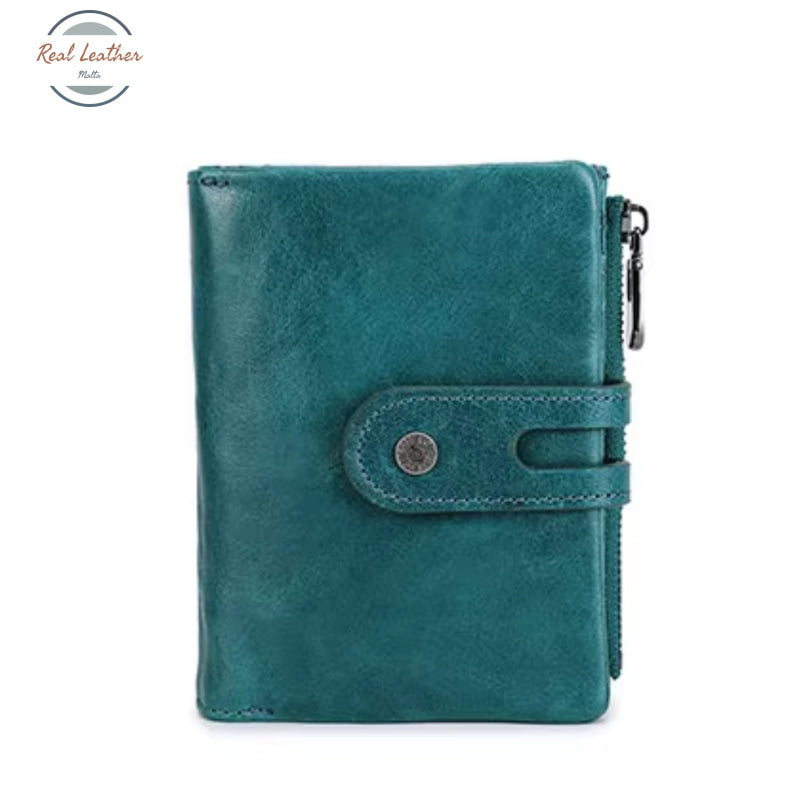 Genuine Leather Multifunction Short Wallet Wallet