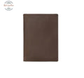 Genuine Leather Passport Holder with Personalization Coffee