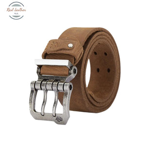 Genuine Leather Pin Buckle Waistband Belt For Men